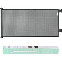 Insma - Cancelletto di sicurezza per bambini espandibile Cancelletto per scale a chiusura facile H.84 x L.180 cm max. nero