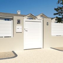 Cancello pedonale pieno l 1000 x a 1414 mm (Bianco)