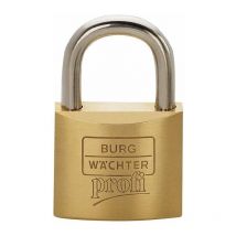 Burg Wachter - Candado cilíndrico, StSt 116 40 Ancho del cuerpo de la cerradura 40 mm ms varias llaves (Por 10)