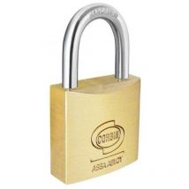 Corbin - Candado Prium Latón Cromado Llaves Arqueadas 2 mm 70 x 4 uds.