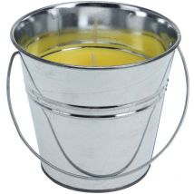 Candela Antizanzare alla Citronella con Contenitore in Metallo 30g Ø6,5cm