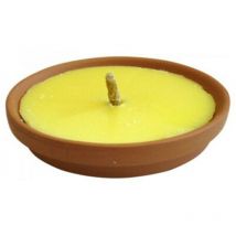 R&g - candela citronella fiaccola in terracotta anti zanzare profumo ambiente 17 cm