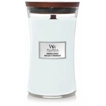 Woodwick - candela clessidra grande large magnolia birch