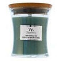 Candela clessidra grande large mint leaves & oak Woodwick