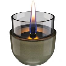 Candela da tavolo ricaricabile Violet 8 Reactive Glaze Verde Tenderflame