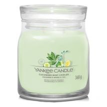 Candela giara media signature cucumber mint cooler Yankee Candle