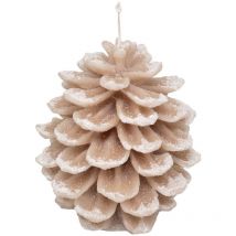 Candela pigna con neve 15,5cm 560g - Atmosphera créateur d'intérieur