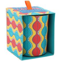 Candela votiva 8 x 10 cm Foglie Batik