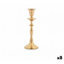Candelabro Dorado Aluminio 4,5 x 20 x 7,5 cm (8 Unidades) - Gift Decor
