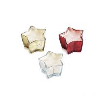 Candele in Vaso a Forma di Stella Decorazione per la Casa Idea Regalo 3 Pz
