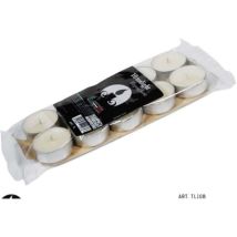 Nbrand - Candele Tea Light 10Pz Bianco Tl10B C.Nappi