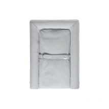 Matelas a Langer Mat' Confort, Ceinture De Maintien, Facile a Nétoyer, Fabriqué En France, 70x50cm (Gris Chiné) - Candide