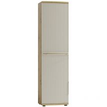 CANDY Armoire 1 porte bois, Blanc cassé