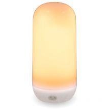 CANDY Lampe décorative à effet de flamme avec batterie rechargeable. Fabriquée en Espagne
