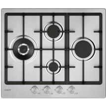 Moderna CHG6D4WTX Piano Cottura Acciaio Inox da Incasso 59.5cm Gas 4 Fornelli - Candy