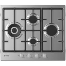 Candy - Idea CHG6D4WX. Colore del prodotto: Acciaio inox, Posizionamento dell'apparecchio: Da incasso, Dimensione della larghezza del piano cottura: