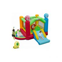 Gymax - Candy Themed Jumping House Inflatable Bounce Castle