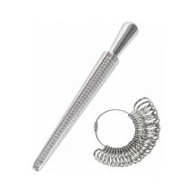 Baguier Calibreur de 41 à 76 Mesure de Taille de Doigt Jauge Anneaux Outil de Bague avec 3 Echelles de Mesure (eu, us, uk) - Ulisem