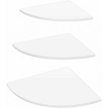 Tagère murale d'angle Blanc étagère d'angle flottante à 3 niveaux étagère murale étagère murale étagère de rangement murale étagères Meubles de