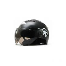Moteur électrique voiture casque Scooter vélo visage ouvert demi casquette de Baseball Anti-uv sécurité casque véloBlack - Ulisem