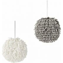Serviette Sèche-Mains Suspendue,2 Pièces Essuie-Mains Absorbant,Serviette à Suspendre en Microfibre,Essuie-Mains Suspendus,L'essuie-Mains