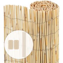 Canisse en roseau naturel Brise vue avec attaches de fixation 160x300cm