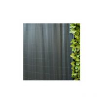 Sicatec - canisse plastic 'ovale double face anthracite 1 m x 3 m