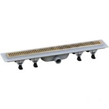 Vicario - Caniveau de douche 455x122 mm de couleur bronze DP400-DS1.02 Bronze