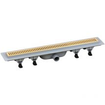 Caniveau de douche 455x122 mm de couleur or Vicario DP400-DS1.04 Or