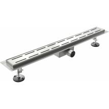 Giorgy - Caniveau de douche de sol en acier Inox modéle trait – 80 cm