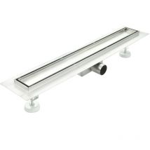 Caniveau de douche à l'italienne à carreler en acier inox mod. Tile 90 cm
