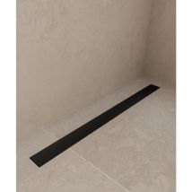 Kroos - Caniveau de douche en inox Noir - 100 cm
