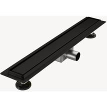 Kroos - Caniveau de douche en inox Noir - 60 cm