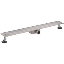 Noyon&thiebault - Caniveau de douche grille 2 en 1 pleine ou à carreler - inox brossé 80 centimètres