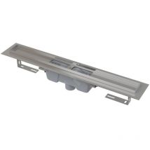 Alcaplast - Alcadrain Douchegoten - Bac à douche 300 mm, avec rebord pour grille perforée, acier inoxydable APZ1001-300