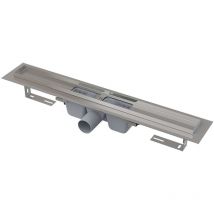 Alcaplast - Alcadrain Douchegoten - Caniveau de douche 650 mm, avec rebord pour grille perforée, acier inoxydable APZ1-650