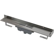 Alcaplast - Alcadrain Système De Drainage - Douchegoten - Caniveau De Douche Professional 75 Cm, Avec Rebord Pour Grille Pleine, Évacuation Verticale,