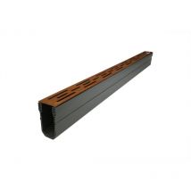 Caniveau étroit en Acier corten 1000 x 55 x 100 mm - Par Pièce