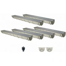 MEA - Caniveau home Classic grp en kit complet 6 m mètre