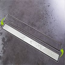 Aica Sanitaire - Caniveau de douche de 70 cm le modéle 2 en 1