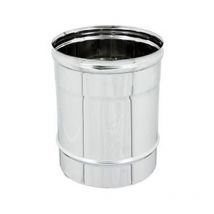 Canna fumaria in acciaio - elemento lineare da mt 0.25 Diam. 120