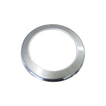 Rosone tondo canna fumaria stufa caldaia pellet acciaio inox d. 250 mm.