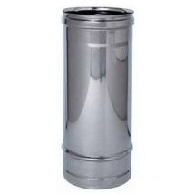 Tubo acciaio inox aisi 304 monoparete spessore mm.0,5 - ø mm.100x500
