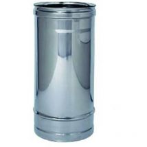 Tubo acciaio inox aisi 304 monoparete spessore mm.0,5 - ø mm.100x1000