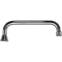 400114 - Canna Universale di ricambio gruppo rubinetto a u cm 30 - Ghiera 3/4, girevole con Aeratore anticalcare M22x1 - Schläfer