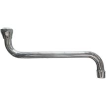 BagnoClic – Canna becco universale per rubinetto lavello, lunga 18 cm – Ottone, 18 cm
