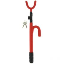 Canne antivol bloque volant rouge