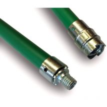 Canne de ramonage verte kiblok Rallonge kit Embout acier fileté M121,75mm - Quantité x10 - Cannes kiblok - 1,40 m