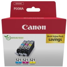 Multipack Cartucce D'Inchiostro Canon Cli-521 Ciano/magenta/giallo