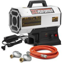 X-performer - Canon à chaleur au gaz réglable de 9 à 20KW et fonctionnant sur batterie ou sur secteur - Warm Tech